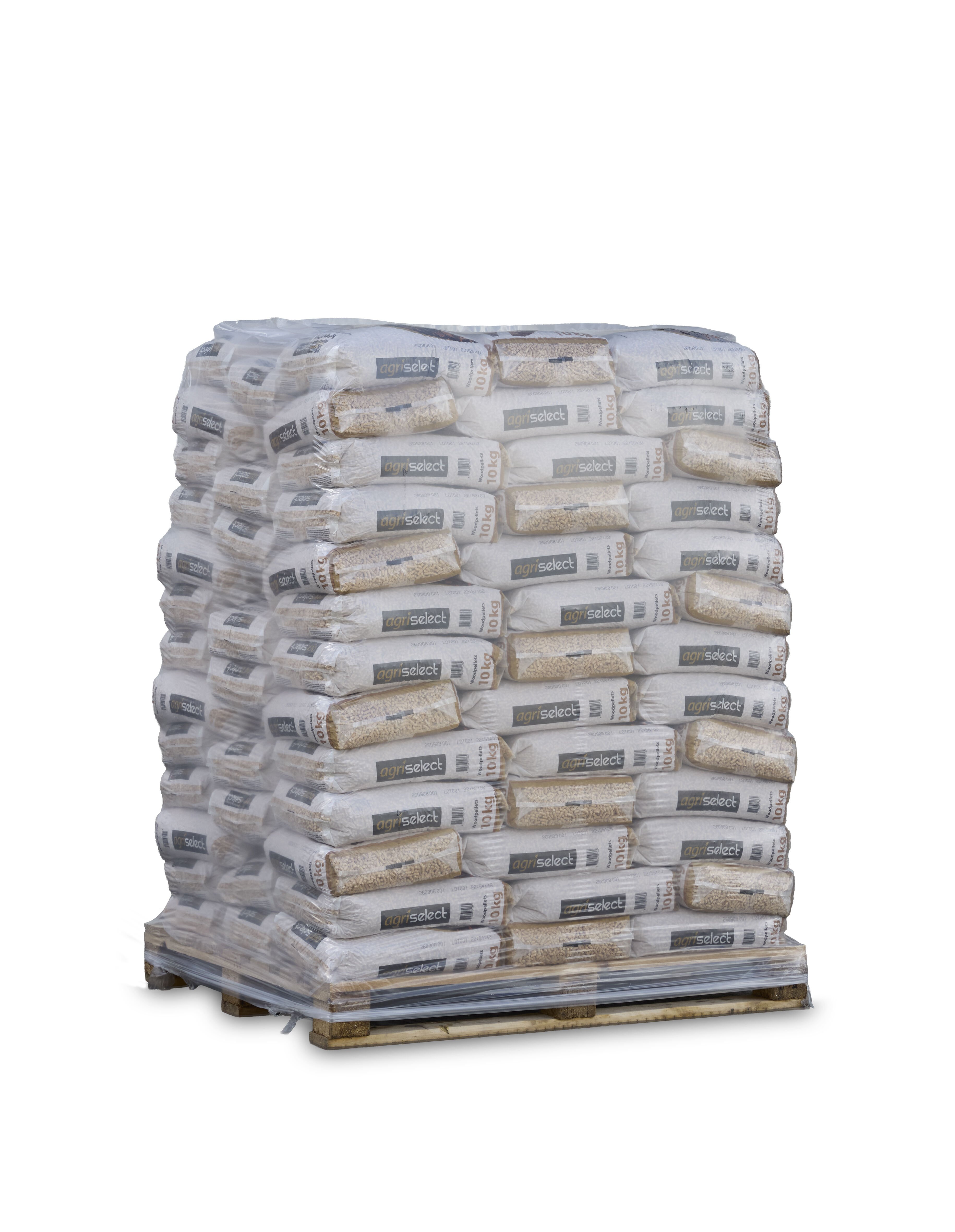 Agri Select - Houtpellets - Wit - 10 Kilogram - 104 Stuks Agri Select - Houtpellets - Wit - 10 Kilogram - 104 Stuks