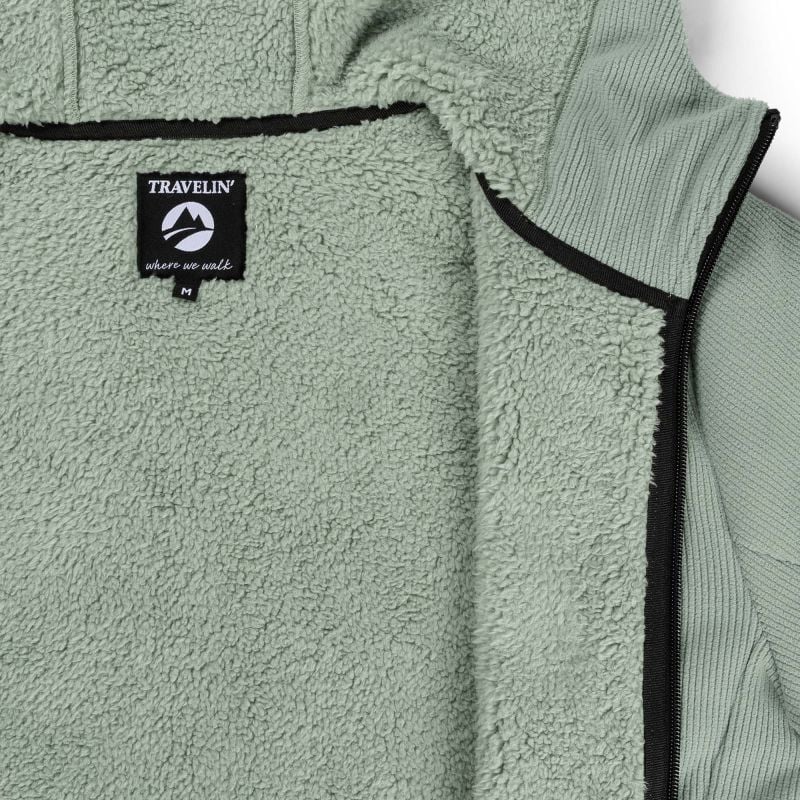 Travelin Kirsten - Fleecevest - Groen - XL