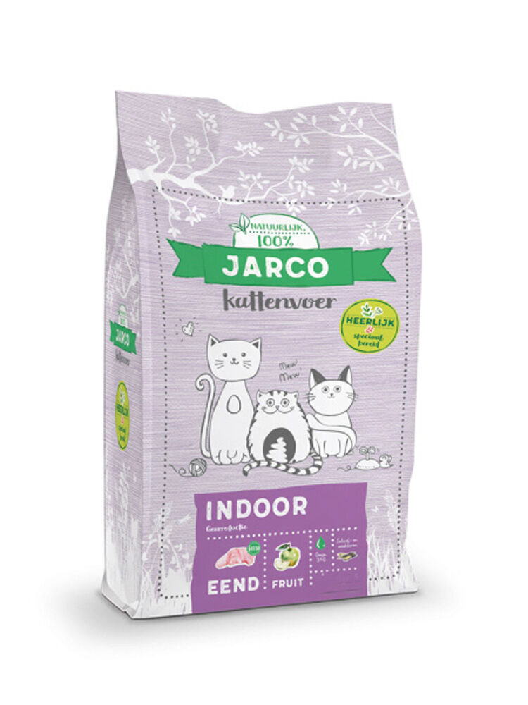 Jarco Indoor - Kattenvoer - 2 Kilogram - eend Jarco Indoor - Kattenvoer - 2 Kilogram - eend