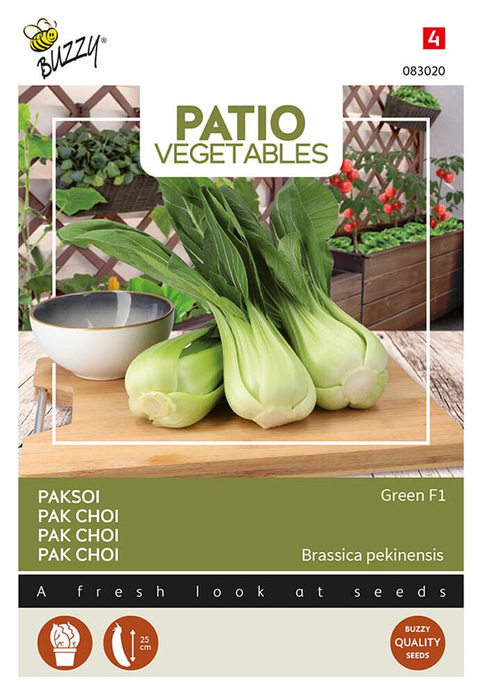 Buzzy Patio Veggies Pak Choi Green F1 - Groentezaden Buzzy Patio Veggies Pak Choi Green F1 - Groentezaden