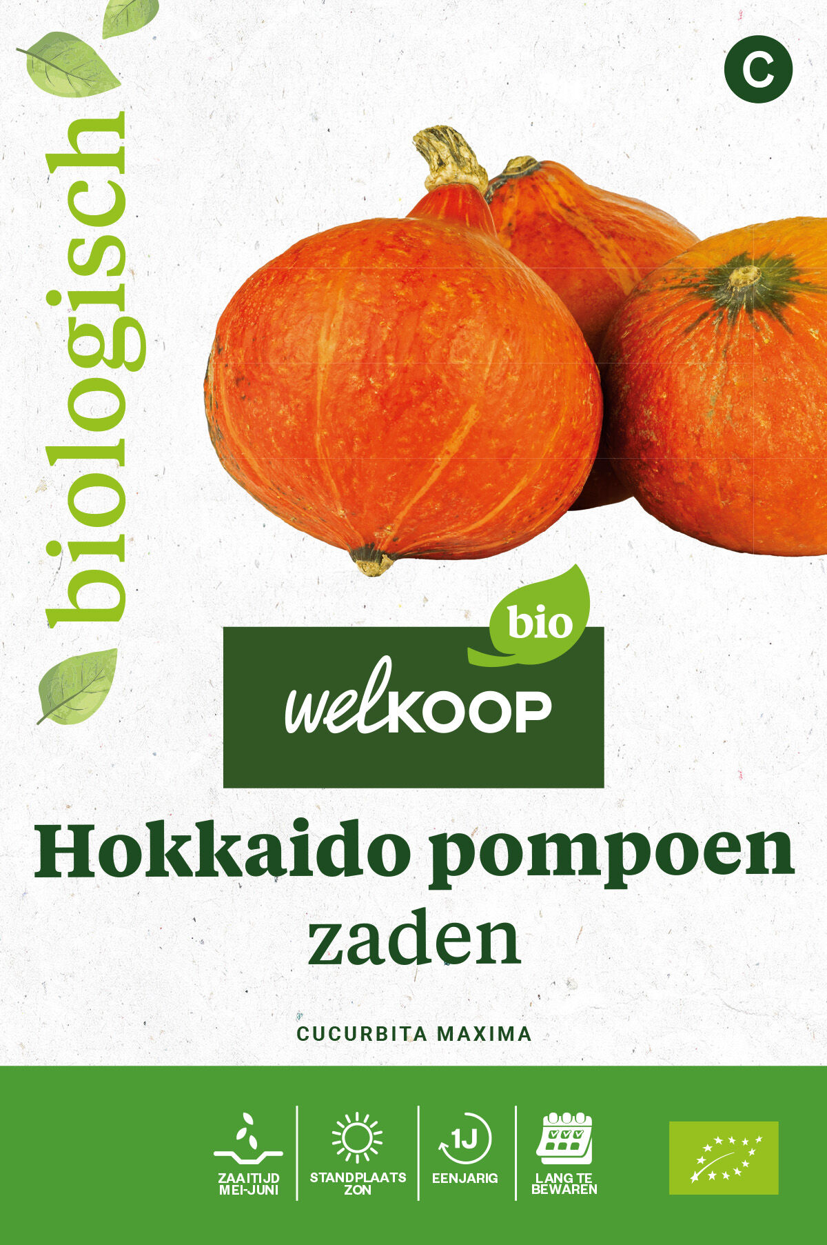 Welkoop Bio - Hokkaido Pompoen Zaden