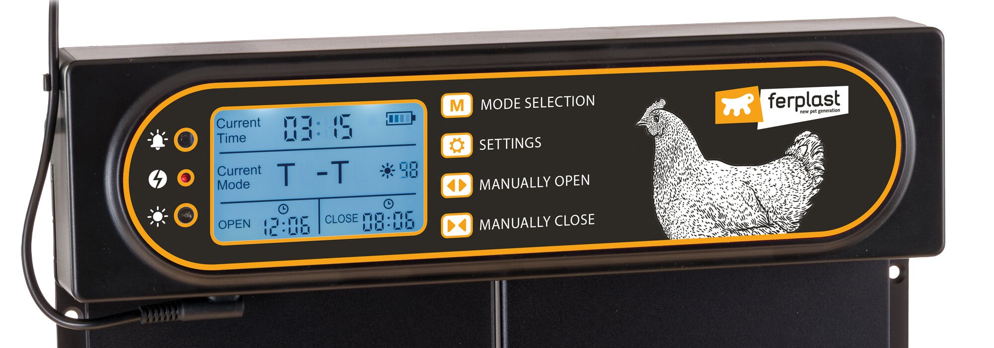 Ferplast - Automatische deuropener kippenhok - Grijs