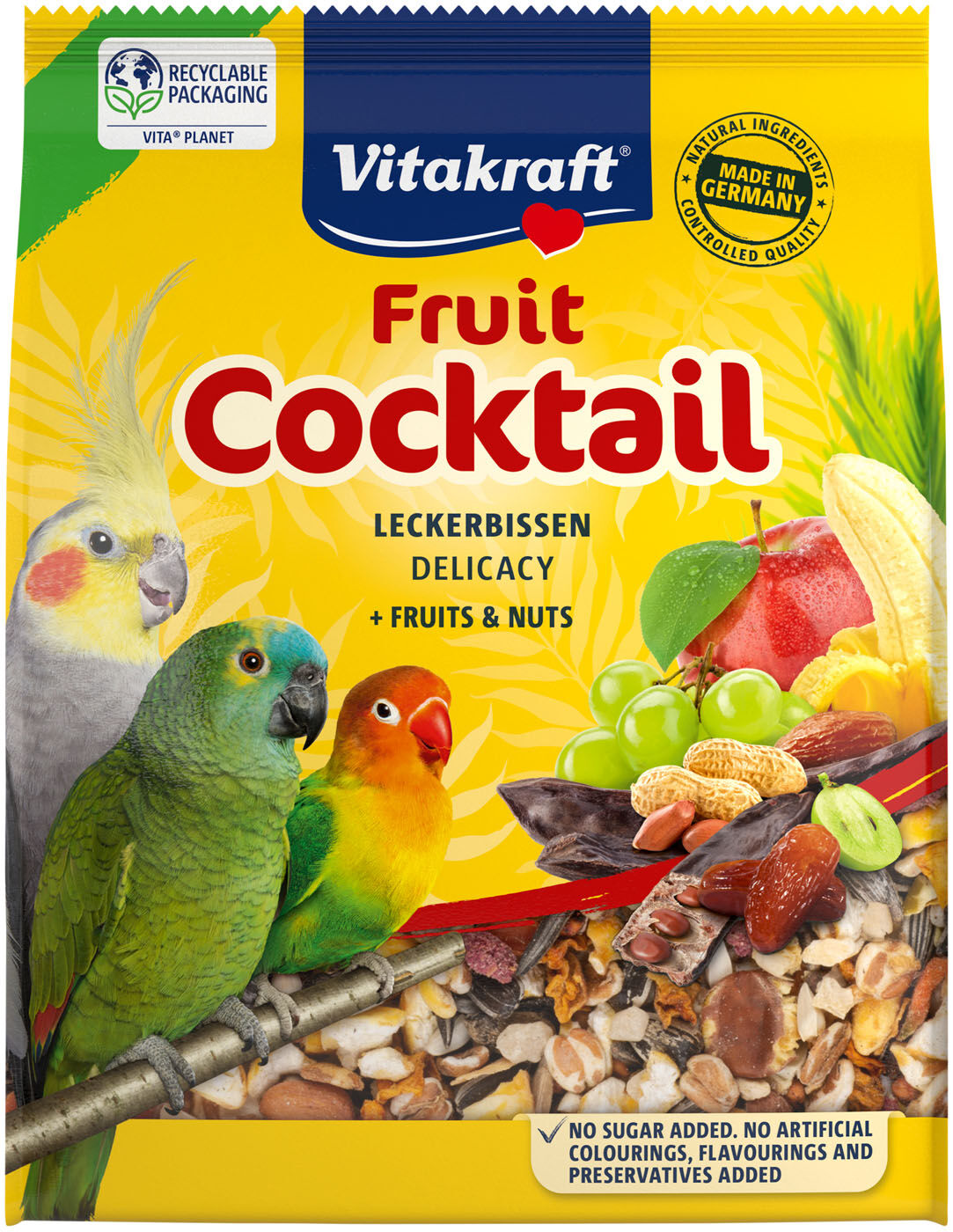 Vitakraft Notenkracker 2 in 1 Papegaai - 2 Stuks - noten - Snacks