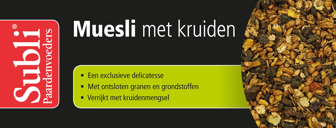 Subli Muesli met kruiden - Sport/prestatie - 15 Kilogram - Zak