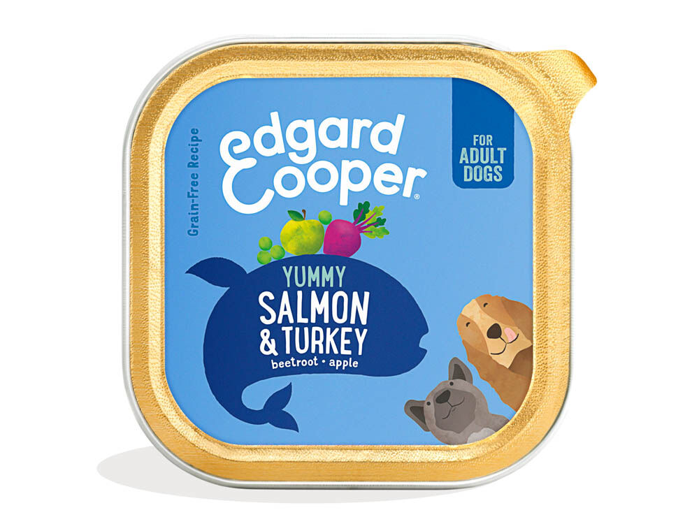 Edgard & Cooper Adult - Hondenvoer - 150 Gram - kalkoen, zalm Edgard & Cooper Adult - Hondenvoer - 150 Gram - kalkoen, zalm