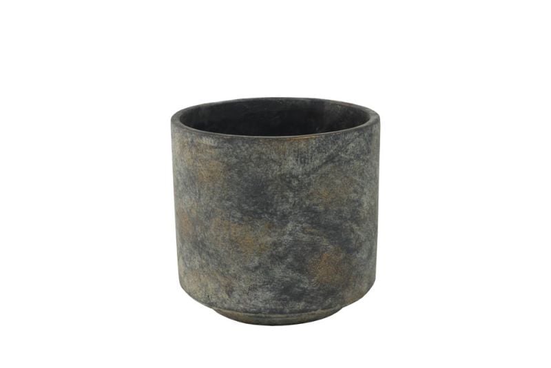 TS COLLECTION Saar - Bloempot - Grijs - 18 cm