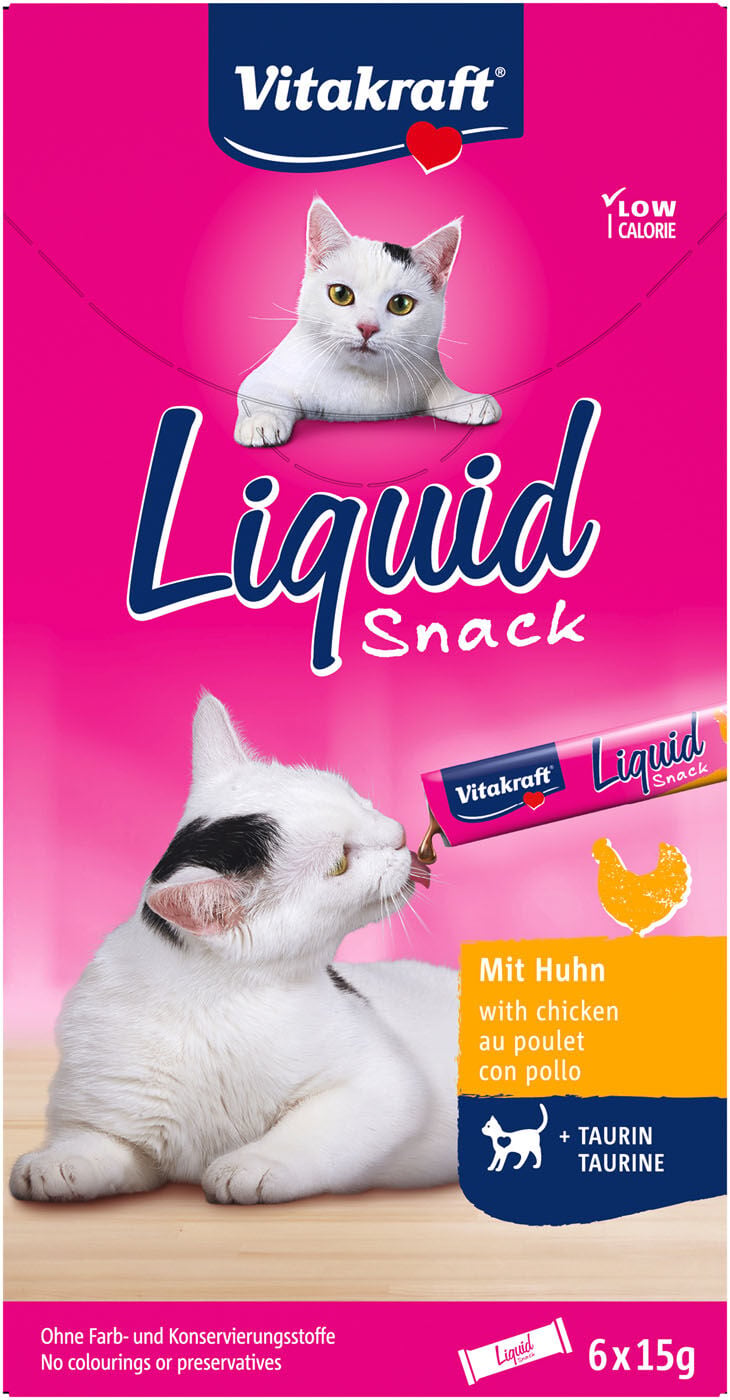 Vitakraft Cat-Liquid - Kattensnacks - 90 Gram - kip Vitakraft Cat-Liquid - Kattensnacks - 90 Gram - kip
