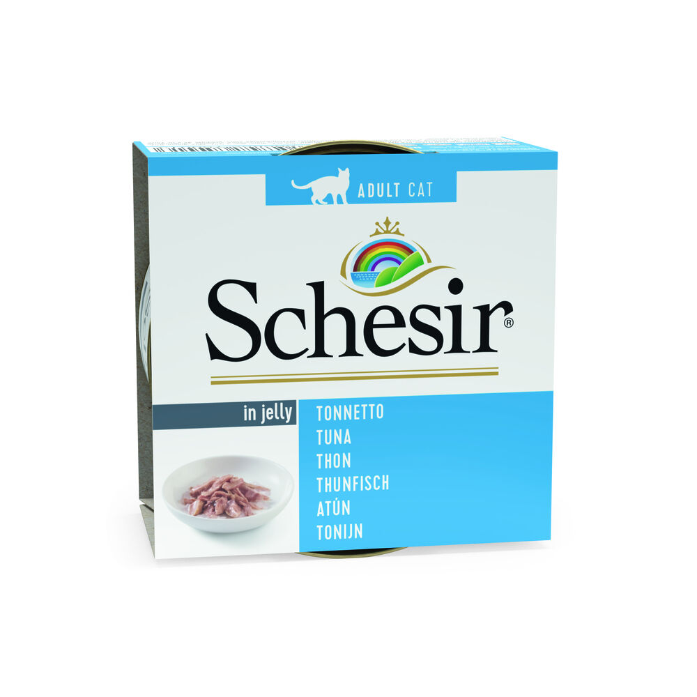 Schesir - Kattenvoer in Gelei - 85 Gram - tonijn Schesir - Kattenvoer in Gelei - 85 Gram - tonijn