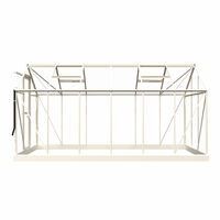 Royal Well Mary IV - Tuinkas - Wit - 241x212x425 cm - Veiligheidsglas