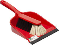 Welkoop - Stoffer & blik- Rood/Blauw - 21.5 cm