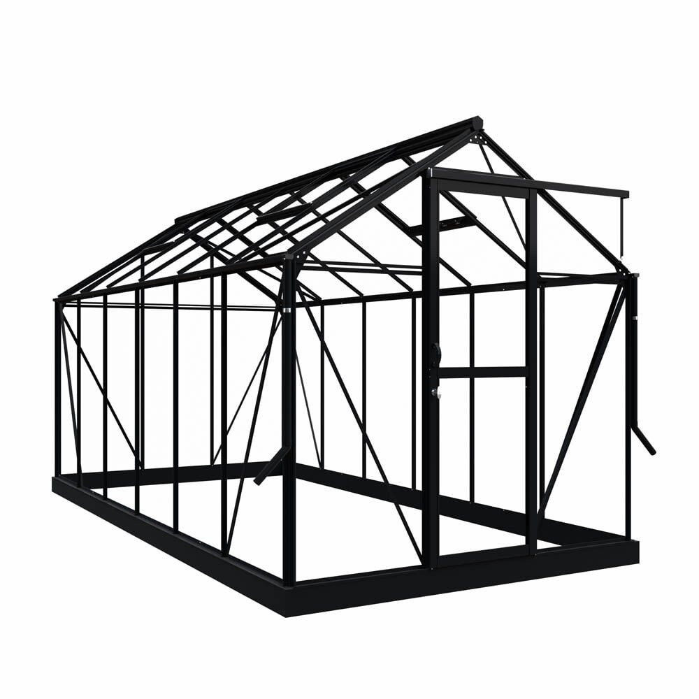 Royal Well Mary IV - Tuinkas - zwart - 241x212x425 cm - Veiligheidsglas Royal Well Mary IV - Tuinkas - zwart - 241x212x425 cm - Veiligheidsglas