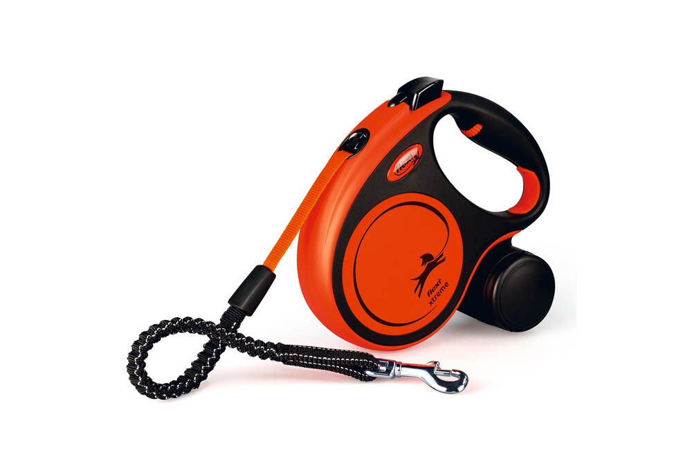 FLEXI Multi Box - Poepzakjeshouder - Snackbox - Rollijn accessoire - Hond - zwart