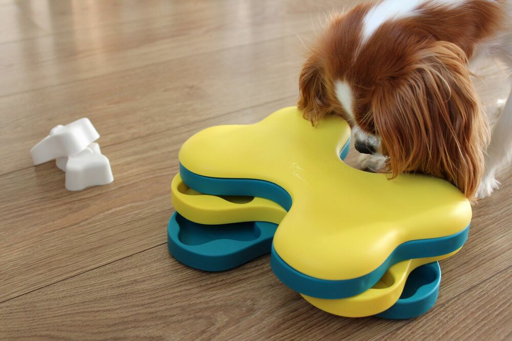 Nina Ottosson Tornado - Puzzel - Hondenspeelgoed - blauw - 8.3x27.9x19.1 cm