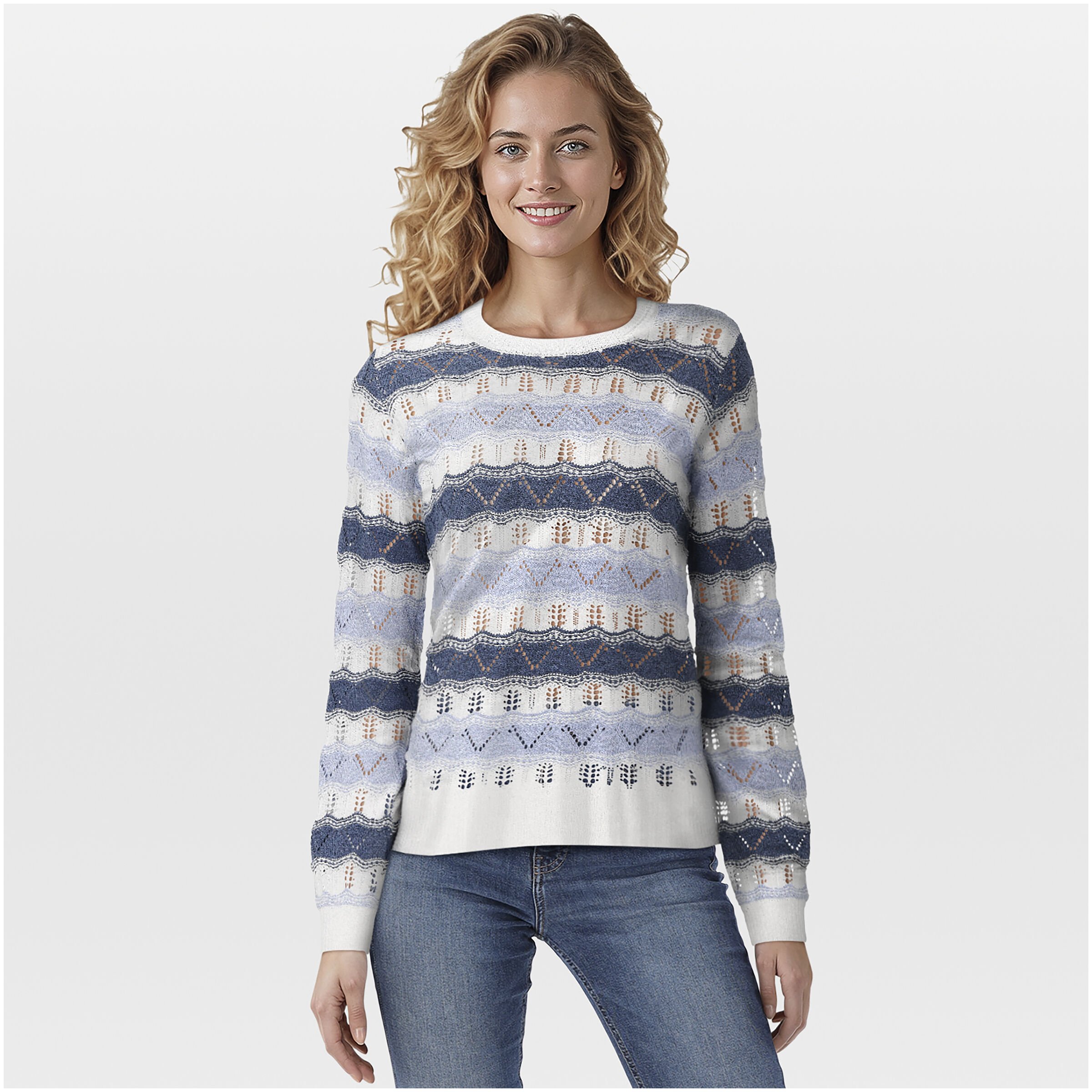 VELESTE Kayley - Trui - Blauw - 48 VELESTE Kayley - Trui - Blauw - 48