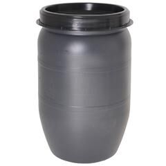 Voerton - Met schroefdeksel - 120 Liter - Grijs Voerton - Met schroefdeksel - 120 Liter - Grijs