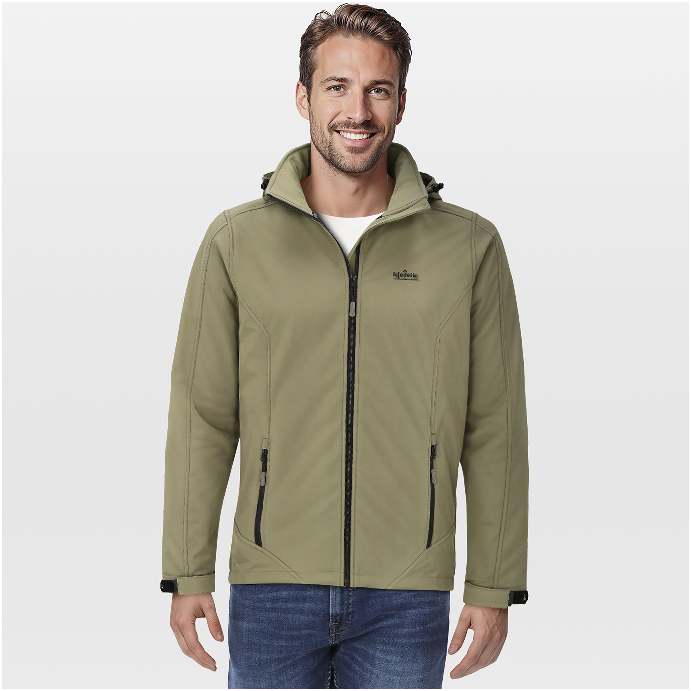 Kjelvik Wybe - Softshell jas - Olijf groen - 2XL Kjelvik Wybe - Softshell jas - Olijf groen - 2XL