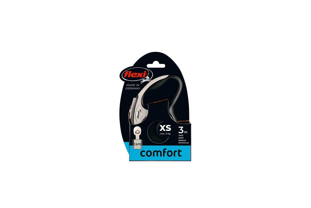 Flexi Rollijn - Hondenriem New comfort Tape - Hondenriem - zwart - XS - 300 cm - 300 cm