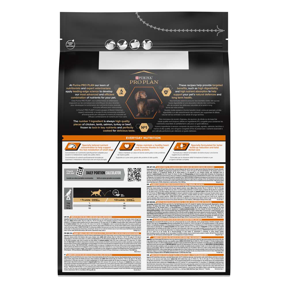 PRO PLAN Everyday Nutrition Adult Small/Mini - Hondenvoer - 3 Kilogram - kip