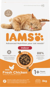Iams Adult Indoor - Kattenvoer - 3 Kilogram - kip