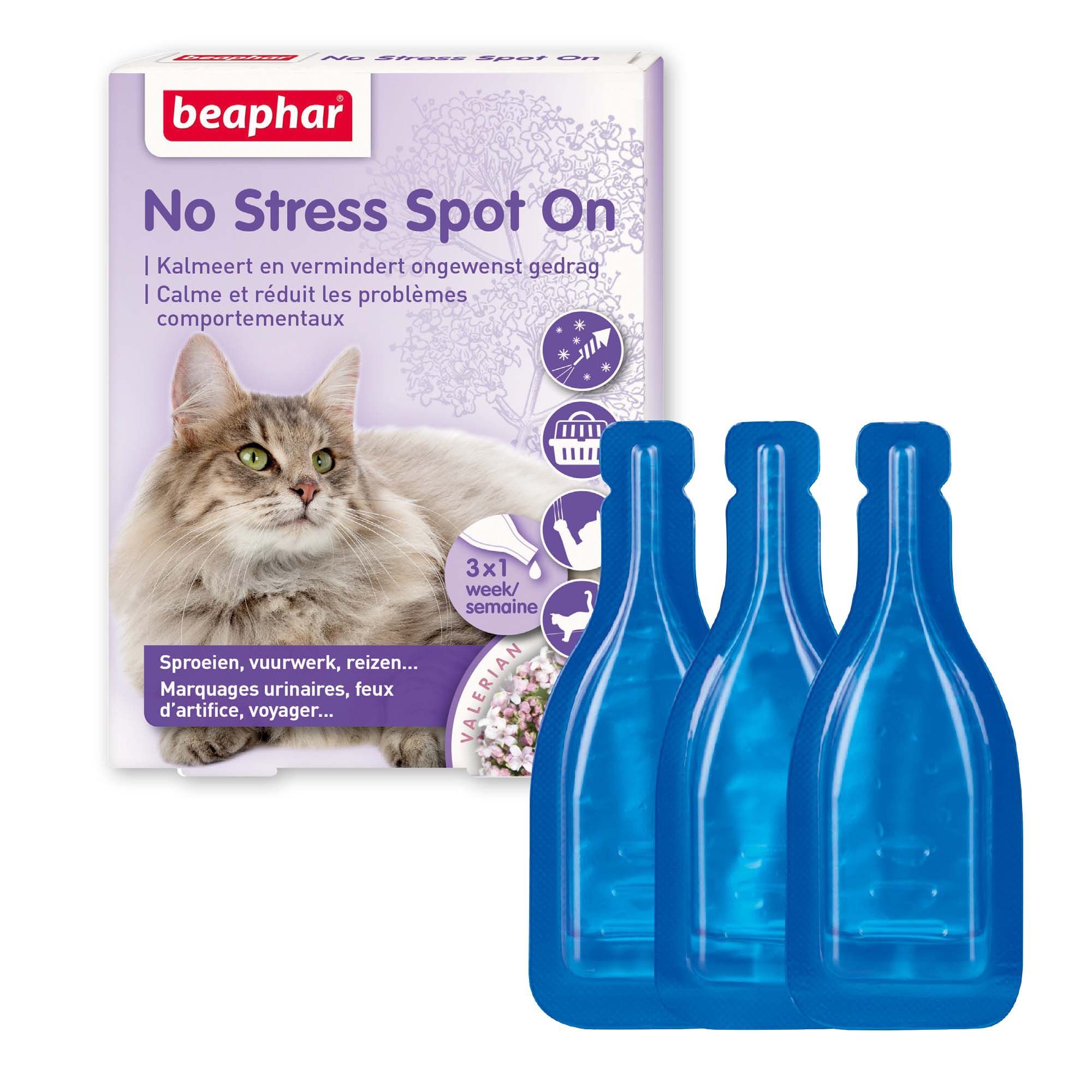 Beaphar No Stress Kat  - Kalmeringsmiddel - 3 Stuks