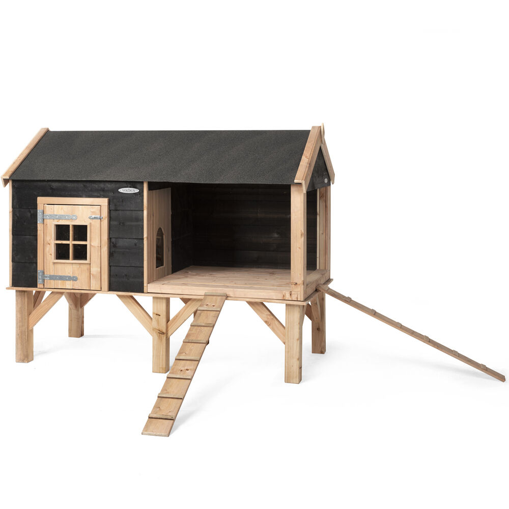 Voldux David - Dierenverblijf - Naturel/zwart - 163x201x113 cm Voldux David - Dierenverblijf - Naturel/zwart - 163x201x113 cm