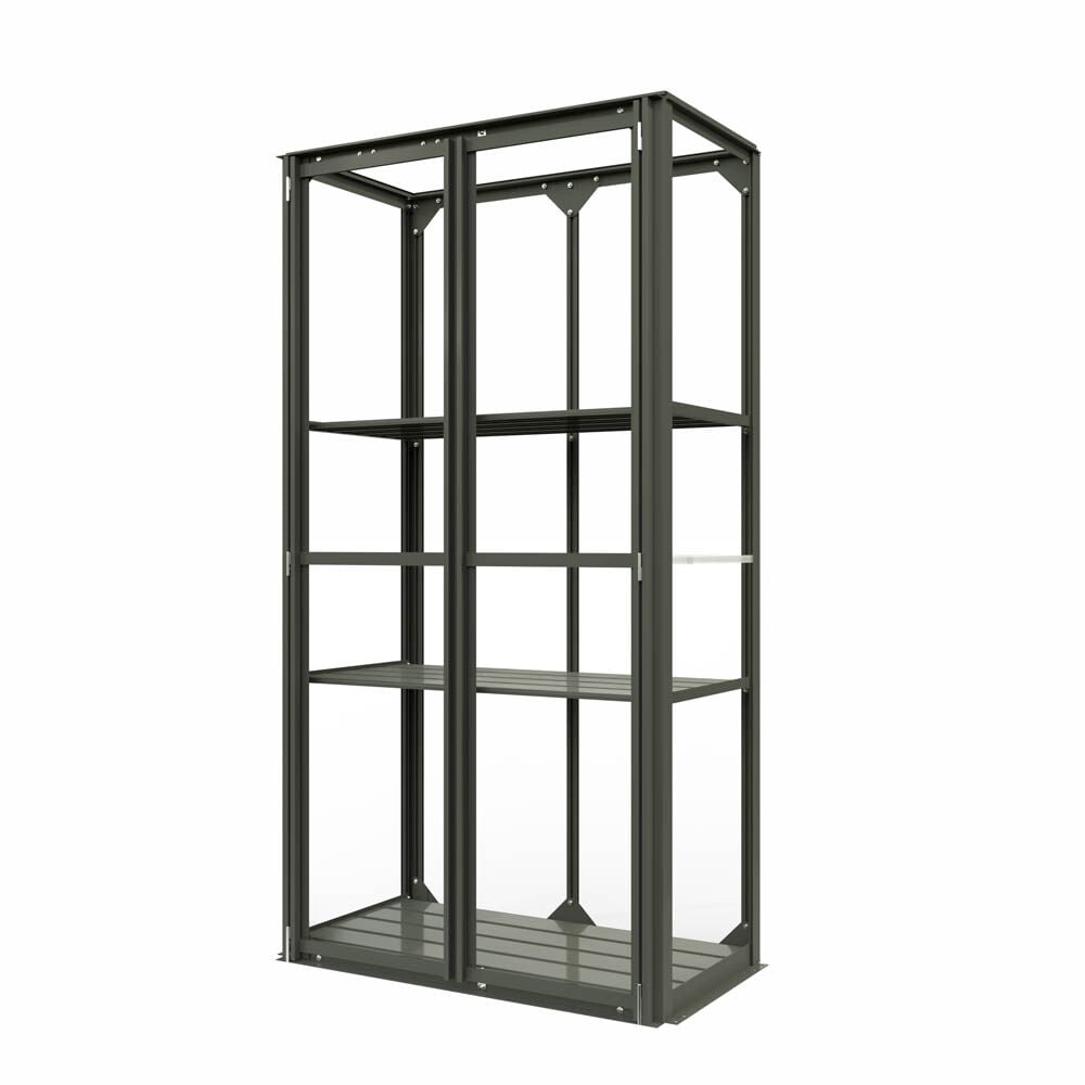 Royal Well Urban Grower - Kweekkast - Groen - 76.5x41.5x141.5 cm - Polycarbonaat