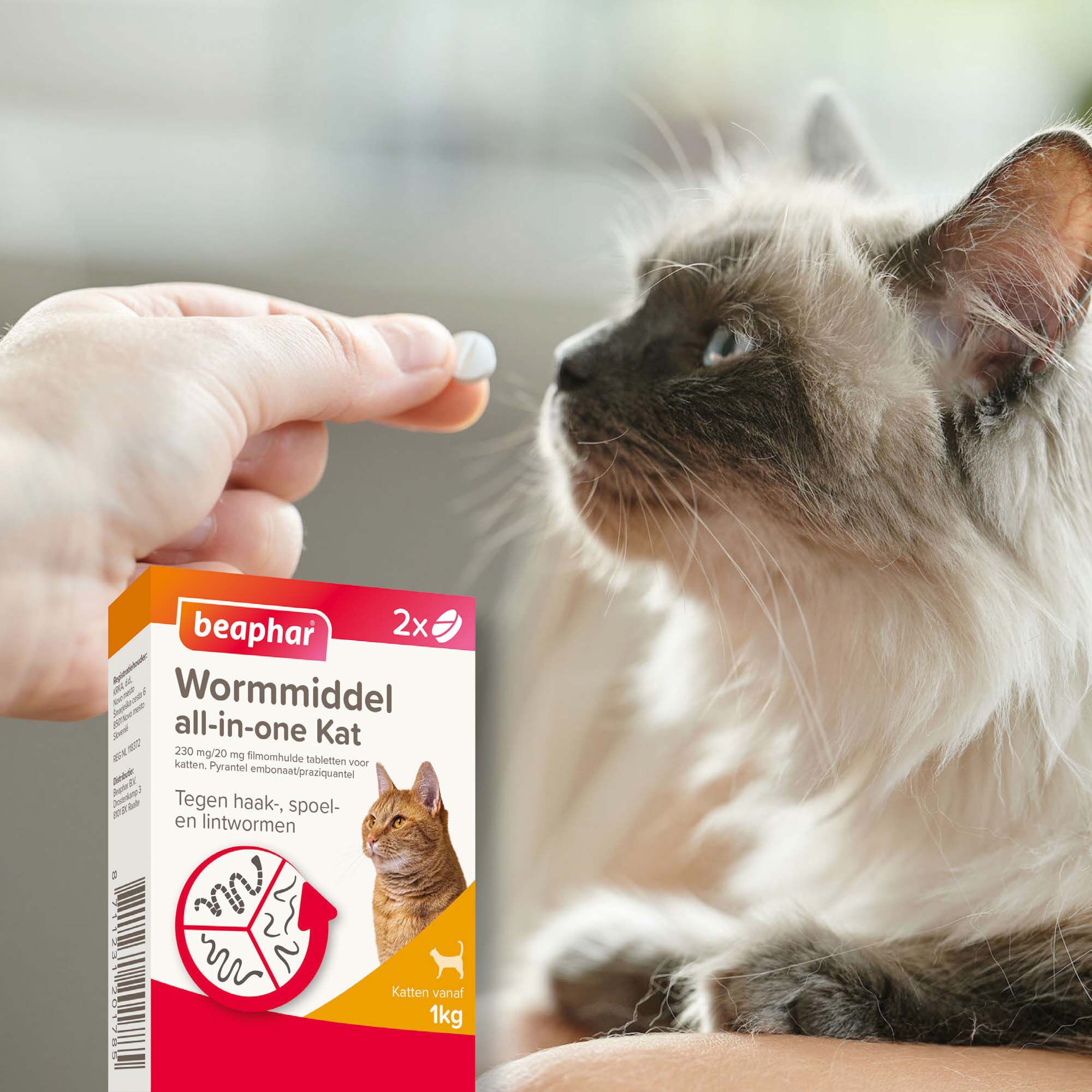 Beaphar all-in-one Tabletten - Ontwormen Kat en Kittens - 2 Stuks