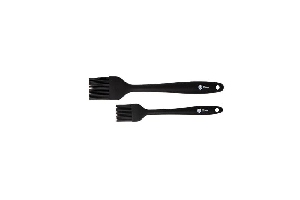 Grill Fanatics BBQ Kwast siliconen 25cm - 2 Stuks - rvs
