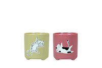 TS Cutie Cat - Bloempot - kleur - 6 cm