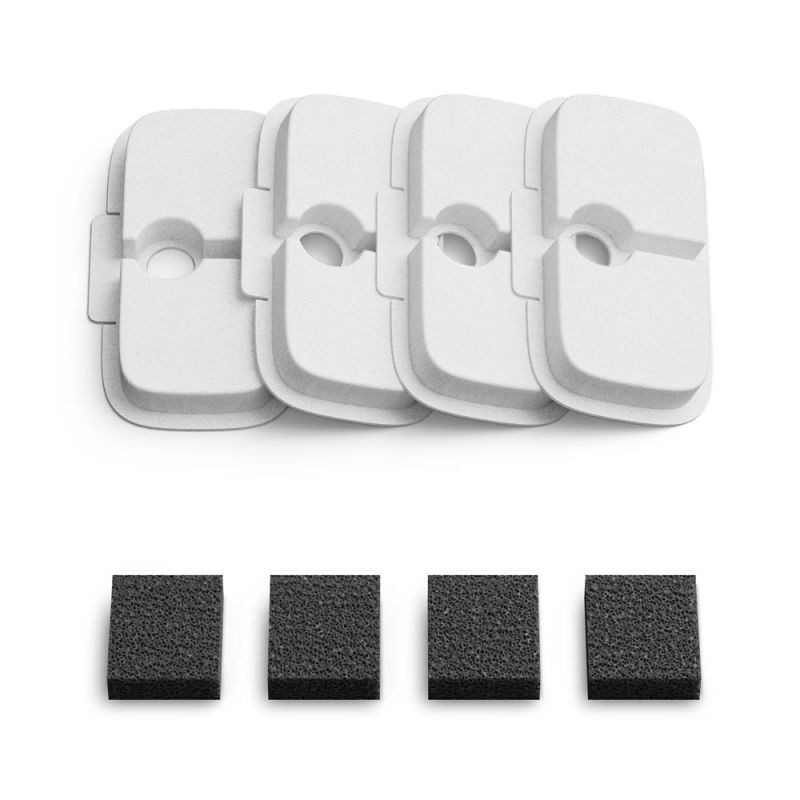 PETLIBRO Dockstream 8 stuks - Vervangingsfilters waterfontein - Wit - 2x6x6 cm