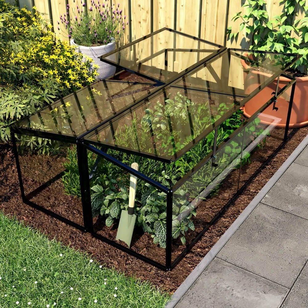 Royal Well Parsley Planter - Broeikas - Zwart - 80x120x46 cm - Veiligheidsglas Royal Well Parsley Planter - Broeikas - Zwart - 80x120x46 cm - Veiligheidsglas