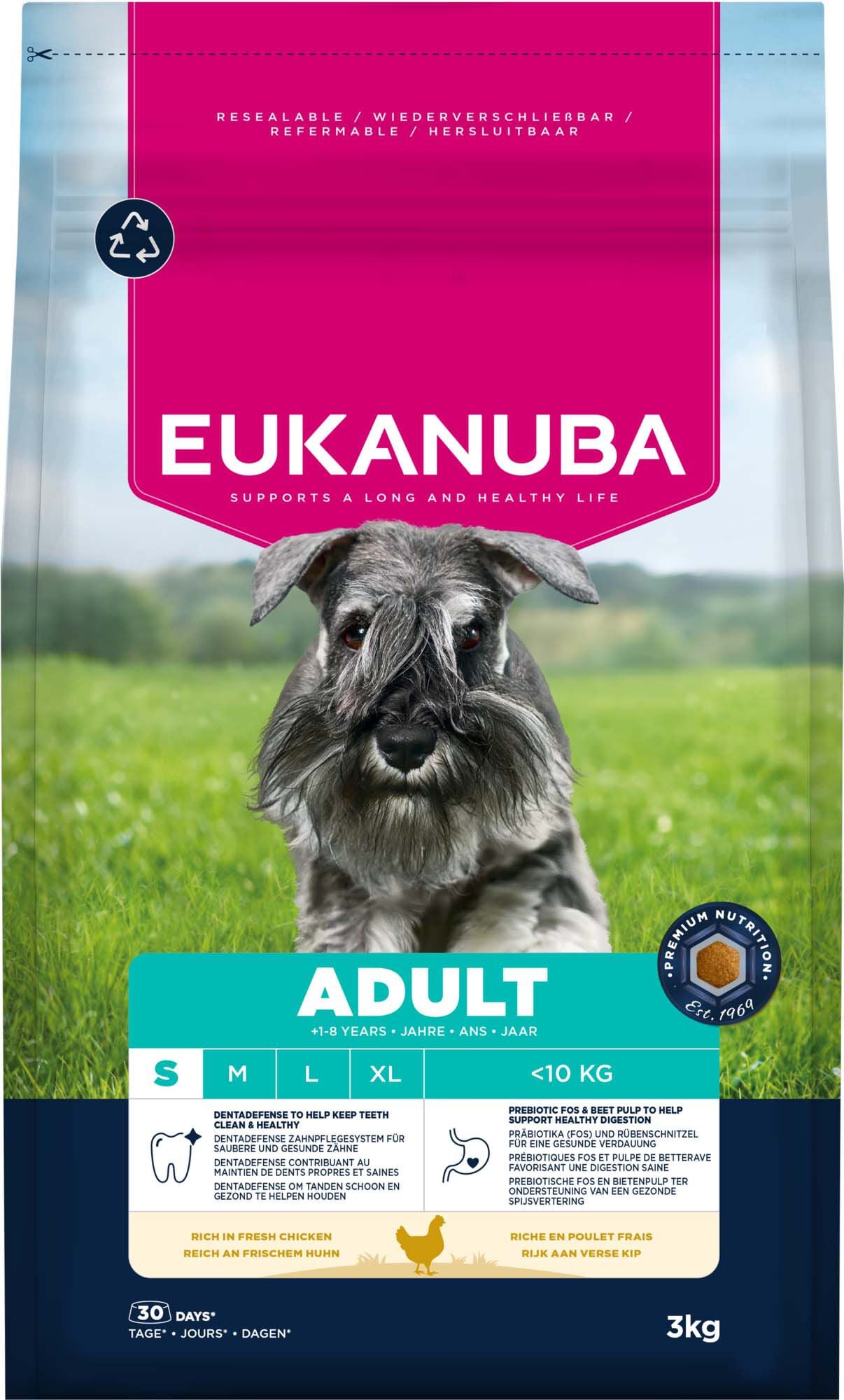 Eukanuba Adult Small - Hondenvoer - 3 Kilogram - kip Eukanuba Adult Small - Hondenvoer - 3 Kilogram - kip