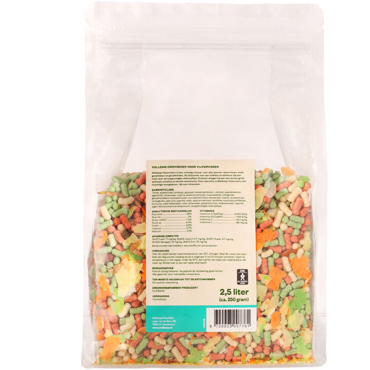 Welkoop Vijvermenu - Vijvervissenvoer - 2.5 Liter