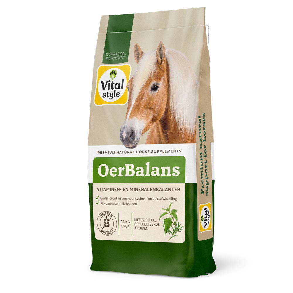 Vitalstyle OerBalans - Balancer Paard - 18 Kilogram - Zak