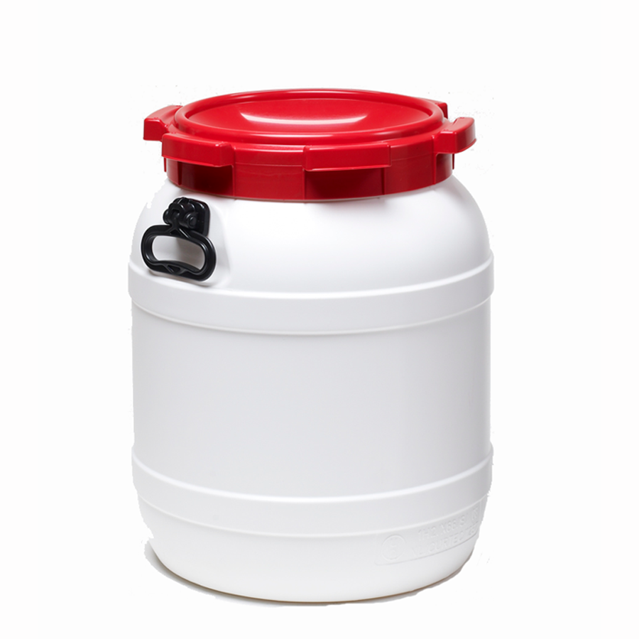 CurTec - Voerton - Met Schroefdeksel - 55 Liter - Rood/Wit