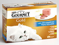 Gourmet Gold - Kattenvoer - 12x85 gram - 1020 Gram - zalm, konijn, kip