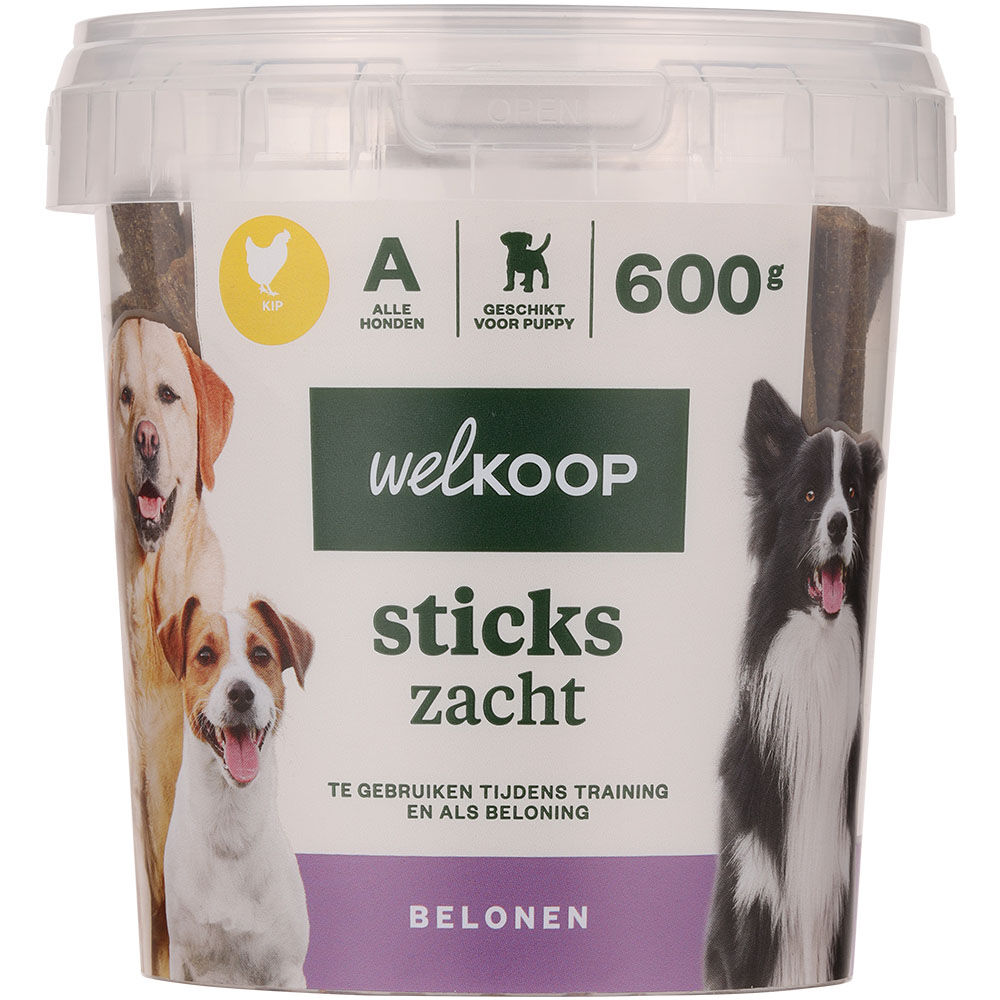 Welkoop - Sticks Zacht - 600 Gram - kip