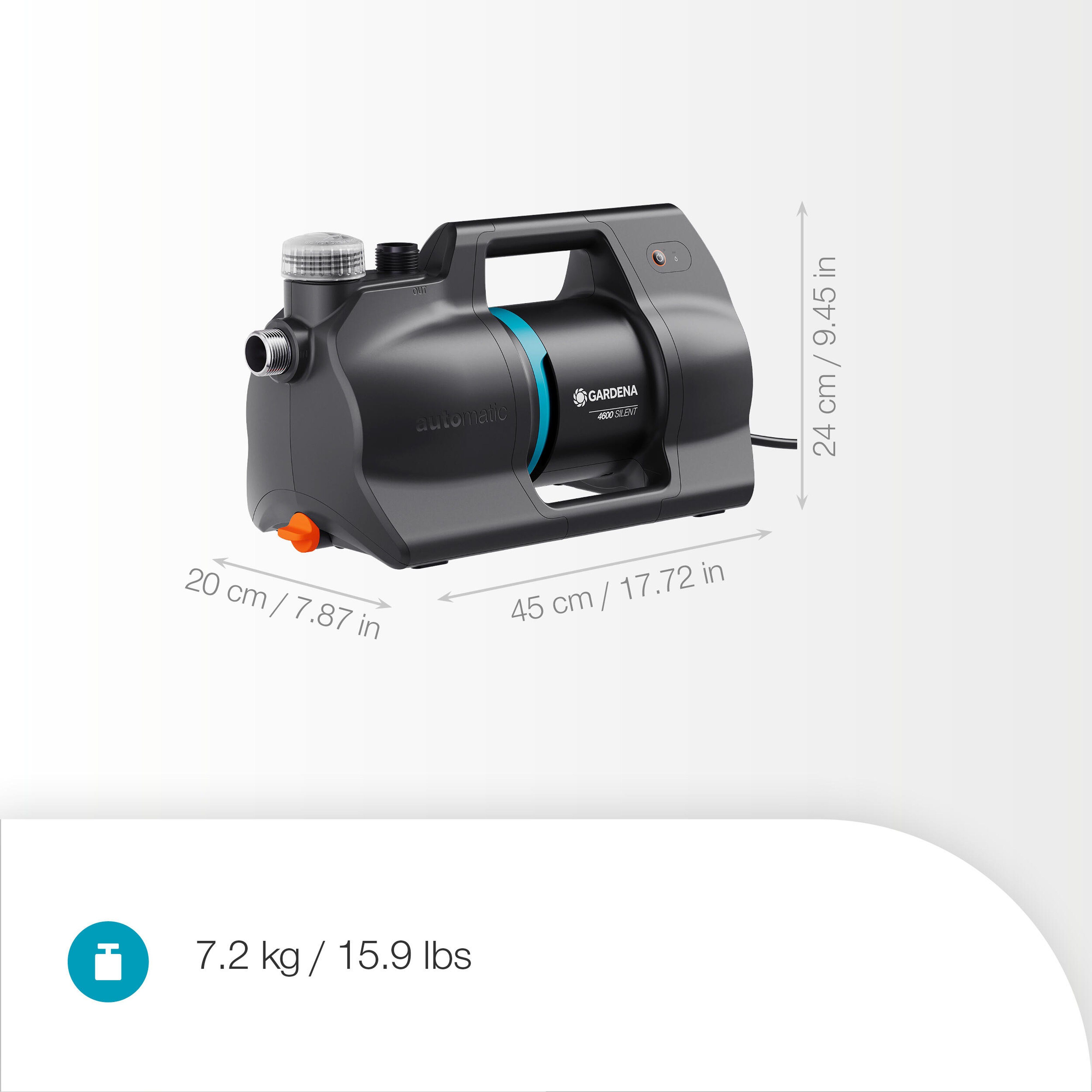 Gardena 4600 Silent - Hydrofoorpomp