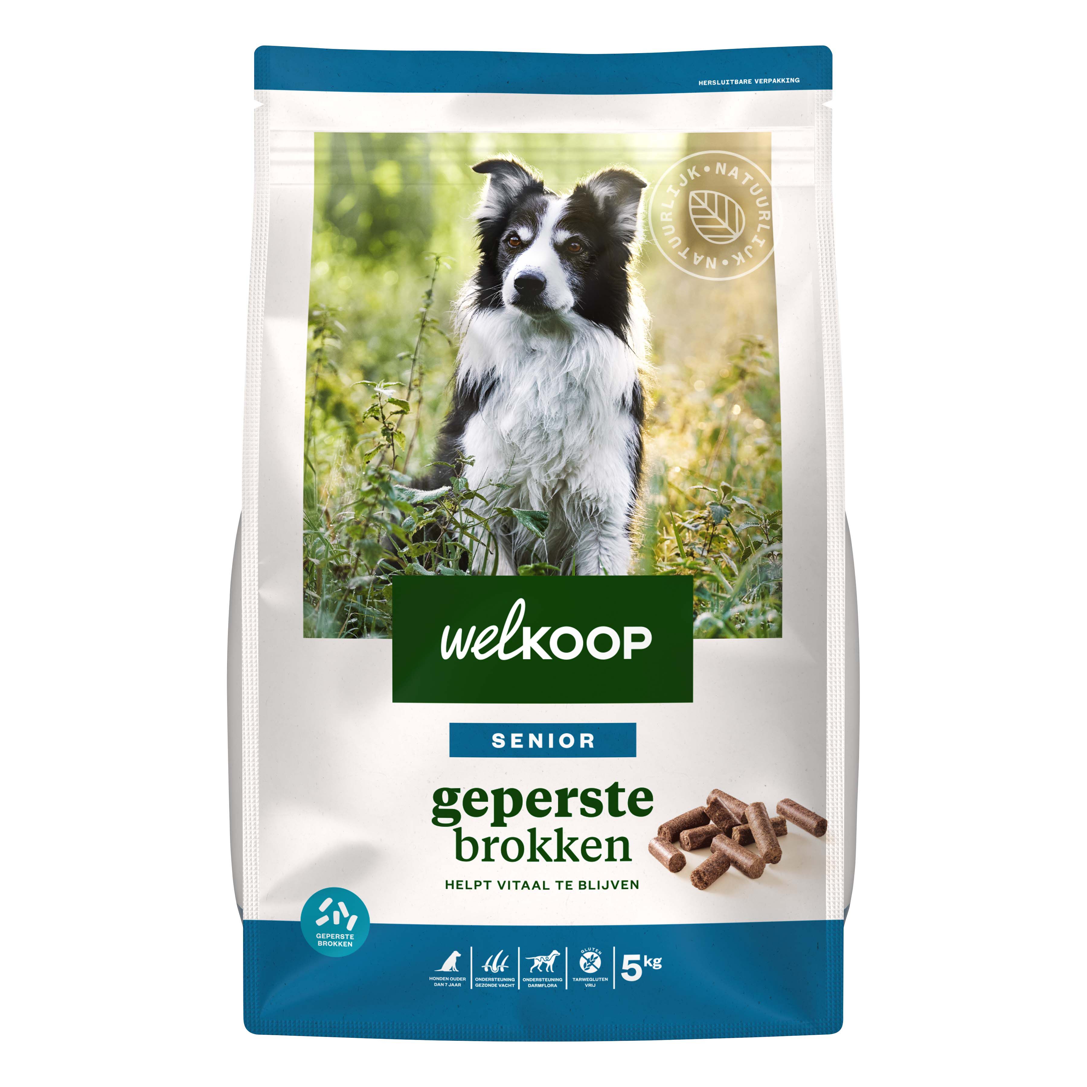 Welkoop Senior Geperste brokken - Hondenvoer - 5 Kilogram - Onbekend Welkoop Senior Geperste brokken - Hondenvoer - 5 Kilogram - Onbekend