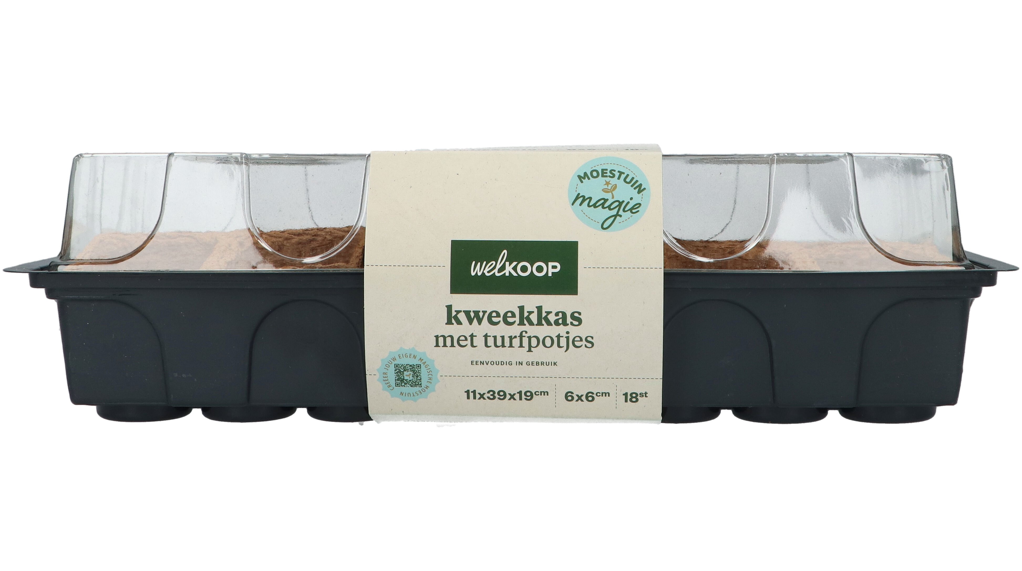 Welkoop Moestuin Magie - Kweekkas - 11x39x19 cm