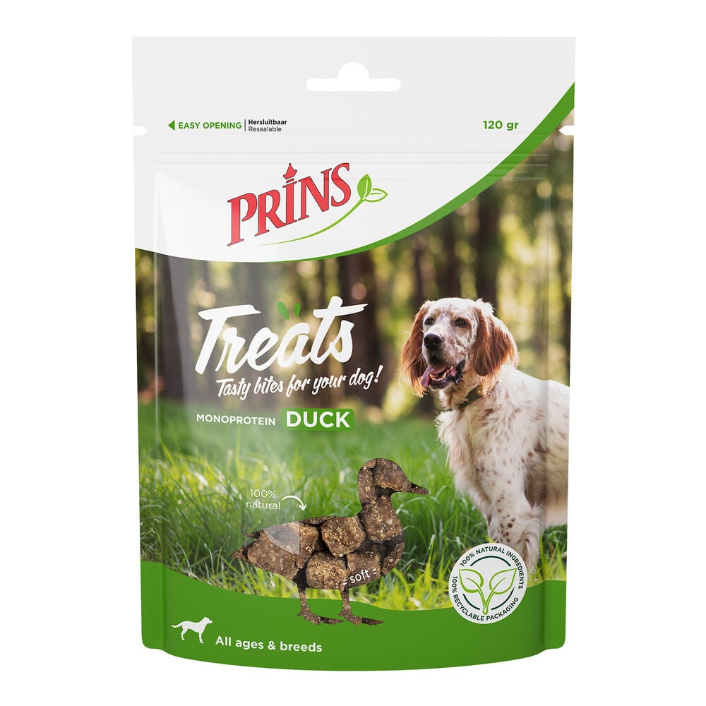 Prins Treats - Hondensnack - 120 Gram - vlees Prins Treats - Hondensnack - 120 Gram - vlees