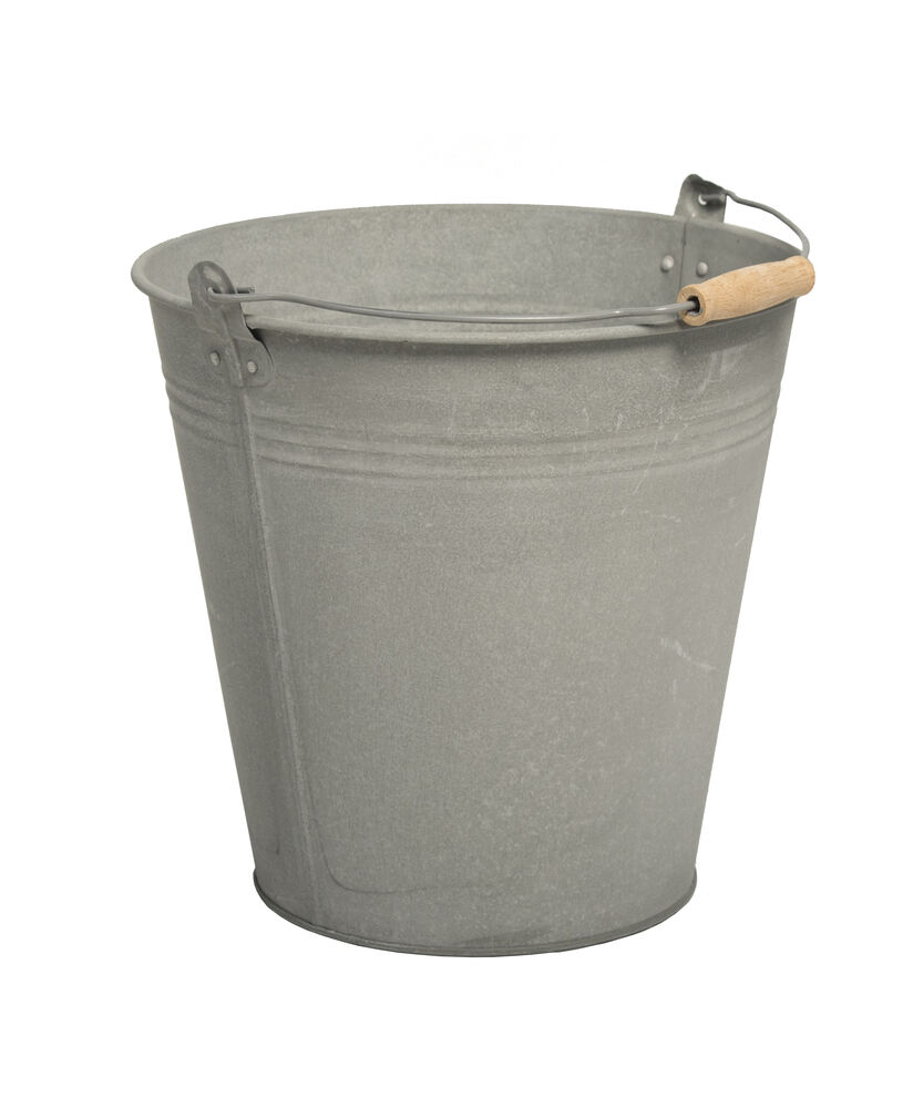 Emmer Zink Old look - Grijs - 30 cm Emmer Zink Old look - Grijs - 30 cm