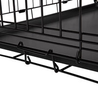 District 70 CRATE - Bench - zwart - 68x62x93 cm - L