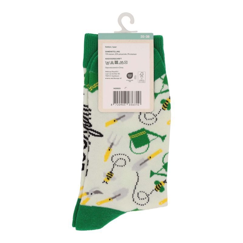 Welkoop Fun Gieter - Sokken - Groen - 35-38
