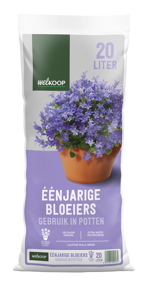 Welkoop Eenjarige bloeiers in pot - Potgrond - 20 Liter Welkoop Eenjarige bloeiers in pot - Potgrond - 20 Liter