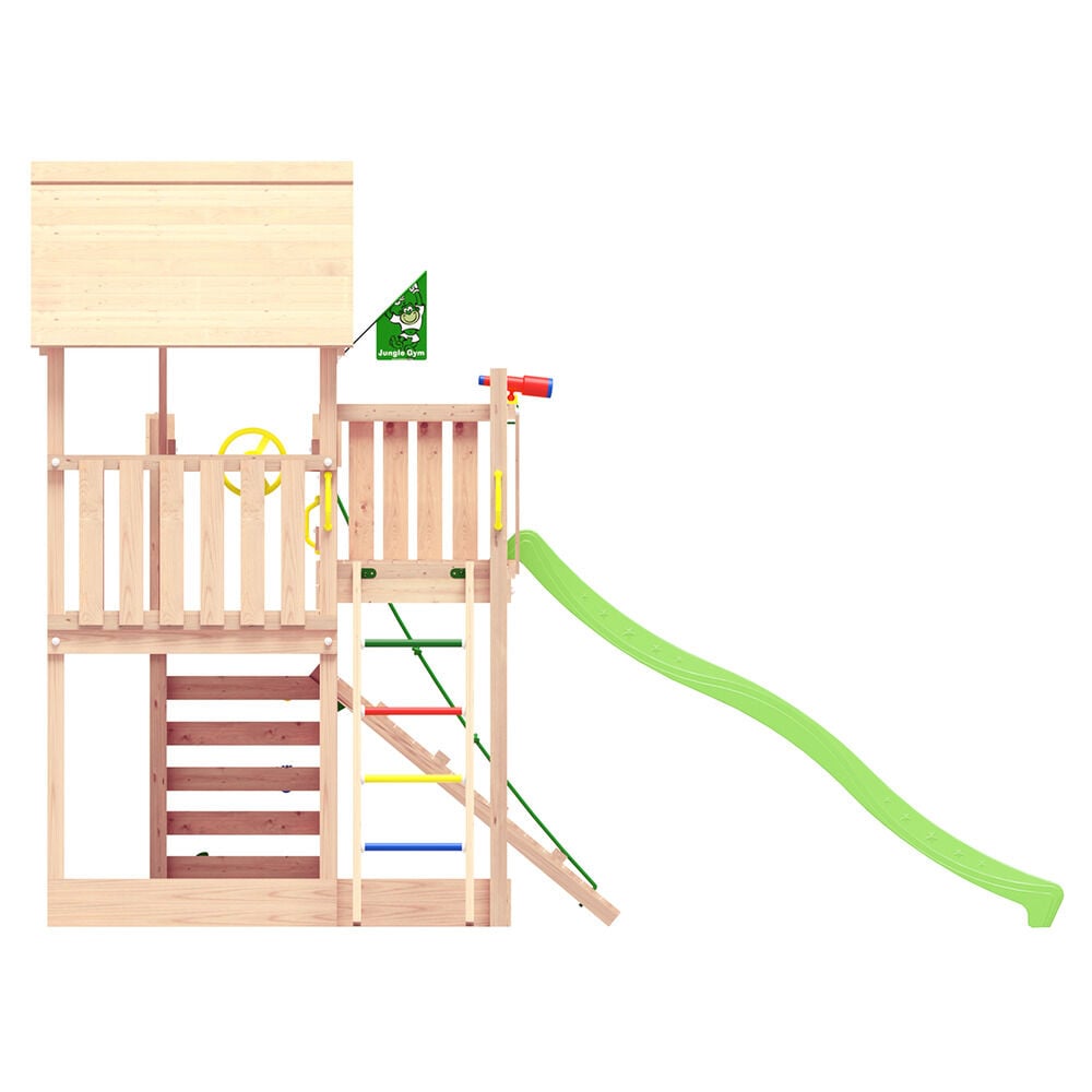 Jungle Gym Jessheim Grenen - Speeltoestel - Licht groen - Grenenhout