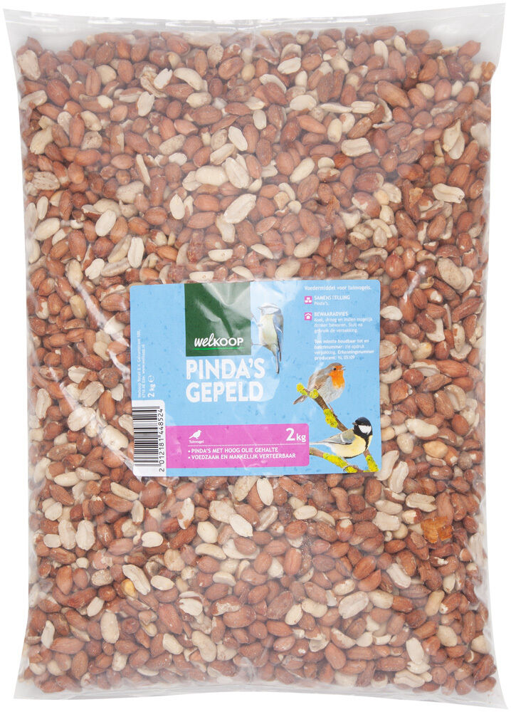 Welkoop Pinda's gepeld - Tuinvogelvoer - 2 Kilogram - Gepelde pinda Welkoop Pinda's gepeld - Tuinvogelvoer - 2 Kilogram - Gepelde pinda