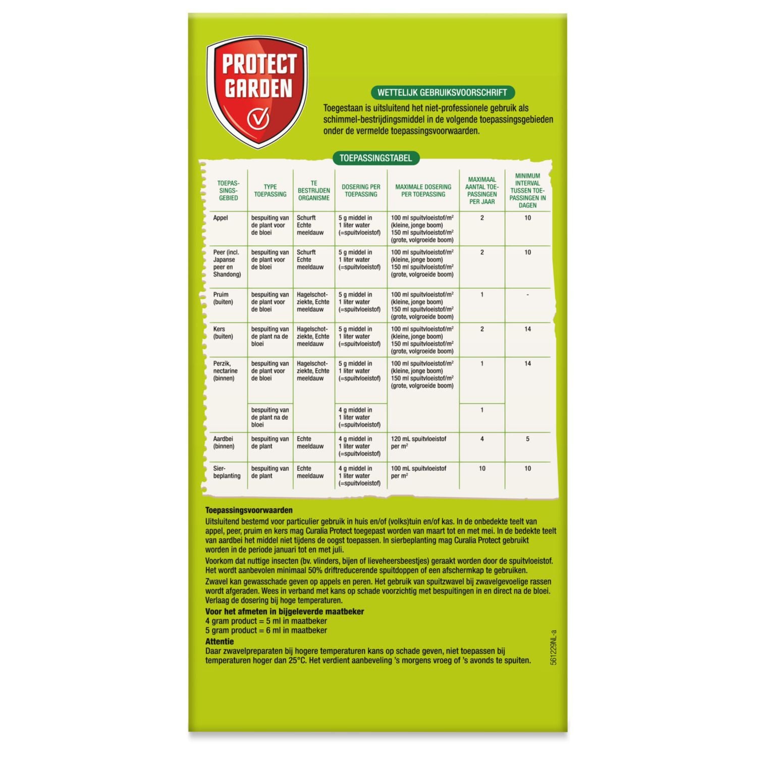 Protect Garden Curalia Protect - Tegen schimmels - 200 Gram - Poeder