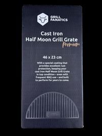 Grill Fanatics Halve Maan - Grillrooster - 1 Stuks - zwart
