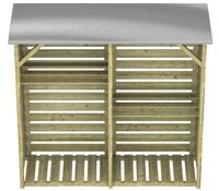 Outdoor Life Products Twin - Haardhoutberging - Groen